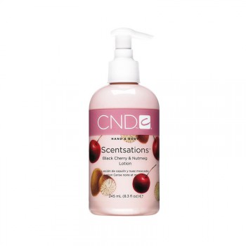 cnd lotion pour les mains et le corps 245 ml black cherry & nutmeg