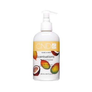 cnd lotion pour les mains et le corps245 ml mango & coconut