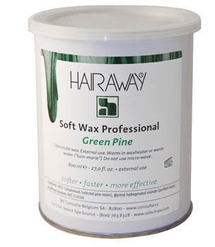 hairaway soft wax groen 800 ml metalen pot