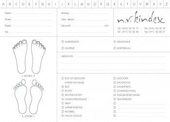  cartes de patients 30piece